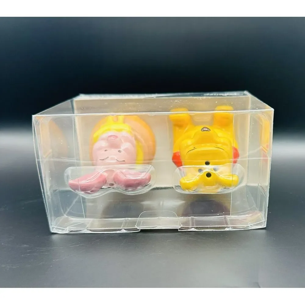 Disney Winne the Pooh & Piglet Ceramic Salt And Pepper Shaker Set NEW